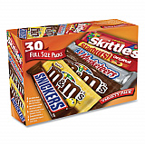 Full-Size Candy Bars Variety Pack, Assorted, 30 Bars/Box (22000084)