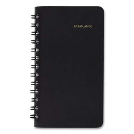 AT-A-GLANCE Weekly Planner, 4.5 x 2.5, Black Cover, 12-Month (Jan to Dec): 2022 (7003505)
