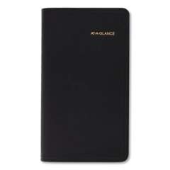 AT-A-GLANCE Compact Weekly Appointment Book, 6.25 x 3.25, Black Cover, 12-Month (Jan to Dec): 2022 (7000805)