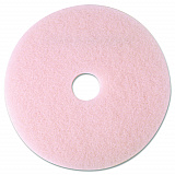 Ultra High-Speed Eraser Floor Burnishing Pad 3600, 19" Diameter, Pink, 5/Carton (25857)