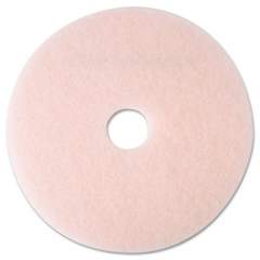 3M Ultra High-Speed Eraser Floor Burnishing Pad 3600, 19" Diameter, Pink, 5/Carton (25857)