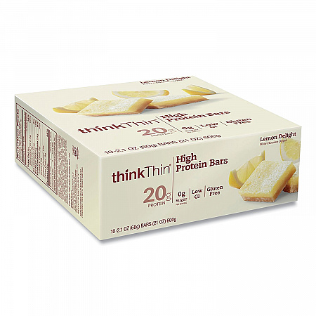 High Protein Bars, Lemon Delight, 2.1 oz Bar, 10 Bars/Carton (20902479)