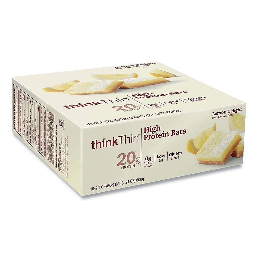High Protein Bars, Lemon Delight, 2.1 oz Bar, 10 Bars/Carton (20902479)