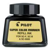 Pilot Super Color Marker Refill Ink, 30 mL Bottle, Black (810639)