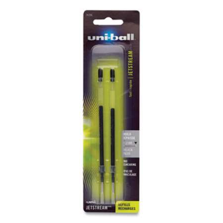 uni-ball Refill for JetStream Ballpoint Pens, Bold Conical Tip, Black Ink, 2/Pack (74396PP)