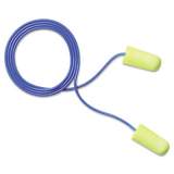 3M EARsoft Yellow Neon Soft Foam Earplugs, Corded, Regular Size, 200 Pairs (3111250)