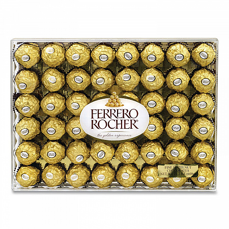 Hazelnut Chocolate Diamond Gift Box, 21.2 oz, 48 Pieces (24100015)