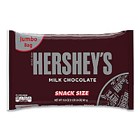 Snack Size Bars, Milk Chocolate, 19.8 oz Bag (24600010)