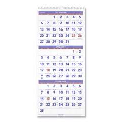 AT-A-GLANCE Deluxe Three-Month Reference Wall Calendar, Vertical Orientation, 12 x 27, White Sheets, 14-Month (Dec to Jan): 2021 to 2023 (PM1128)