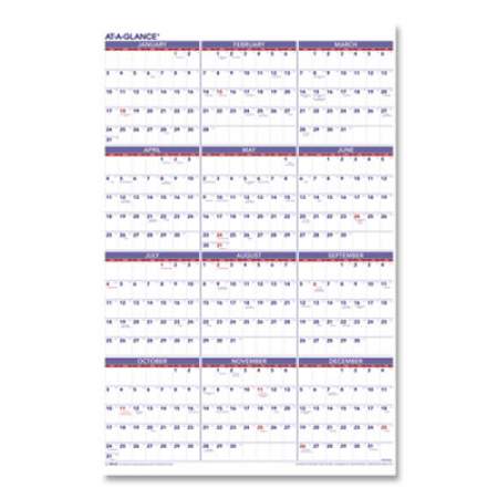 AT-A-GLANCE Yearly Wall Calendar, 24 x 36, White Sheets, 12-Month (Jan to Dec): 2022 (PM1228)
