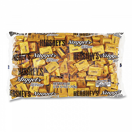 Nuggets, Bulk Pack, Milk Chocolate with Toffee and Almonds, 60 oz Bag (24600051)