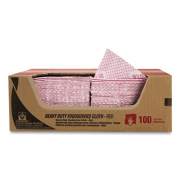 WypAll Heavy-Duty Foodservice Cloths, 12.5 x 23.5, Red, 100/Carton (51634)