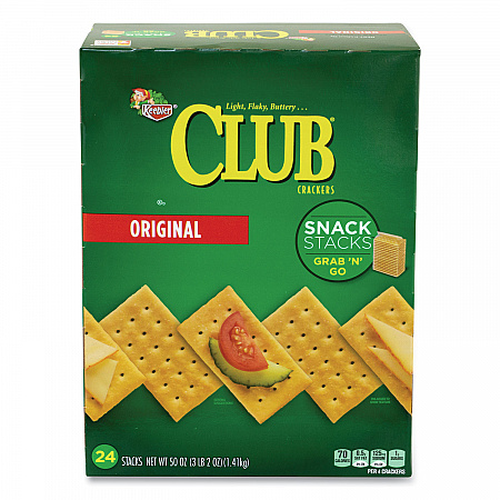 Original Club Crackers Snack Stacks, 50 oz Box (90000124)