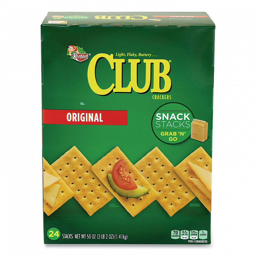 Original Club Crackers Snack Stacks, 50 oz Box (90000124)