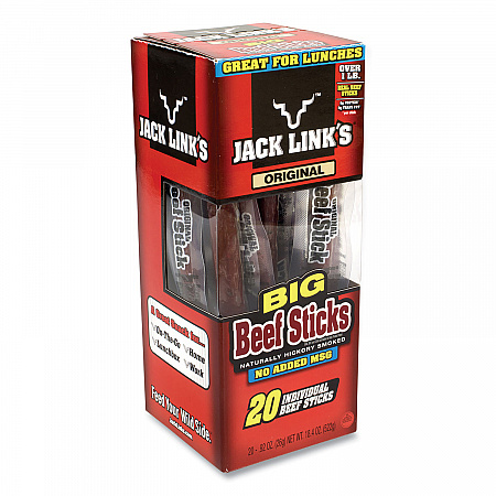 Big Beef Sticks, 0.92 oz Sticks, 20 Sticks/Carton (27800001)