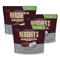 Nuggets Share Pack, Milk Chocolate, 10.2 oz Bag, 3/Pack (24600441)