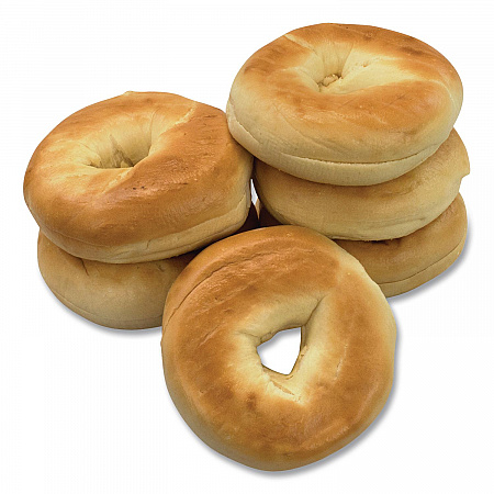 Fresh Plain Bagels, 6/Carton (90000074)