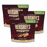 Nuggets Share Pack, Special Dark with Almonds, 10.1 oz Bag, 3/Pack (24600444)