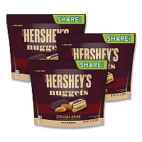 Nuggets Share Pack, Special Dark with Almonds, 10.1 oz Bag, 3/Pack (24600444)