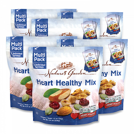 Healthy Heart Mix, 1.2 oz Pouch, 7 Pouches/Pack, 6 Packs/Carton (29400006)