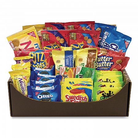 Snack Treats Variety Care Package, 40 Assorted Snacks/Box (70000037)