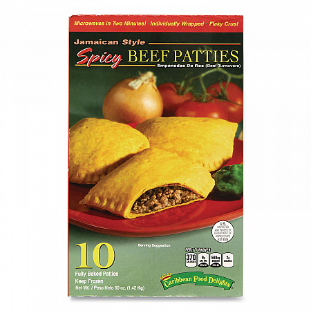 Jamacian Style Spicy Beef Empanadas, 5 oz, 10/Carton (90300079)