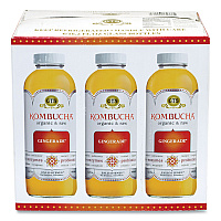 Organic Raw Kombucha Gingerade, 16.2 oz Bottle, 6/Carton (90200098)