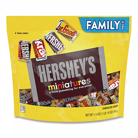 Miniatures Variety Family Pack, Assorted Chocolates, 17.6 oz Bag (24600427)