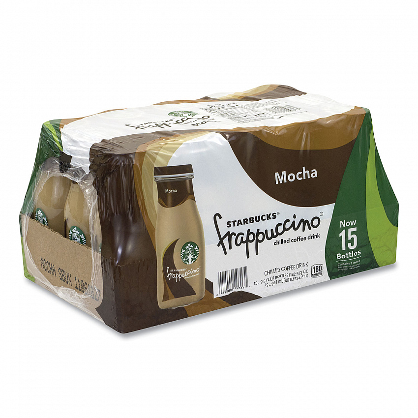 Frappuccino Coffee, Mocha, 9.5 oz Bottle,15/Carton (90000049)