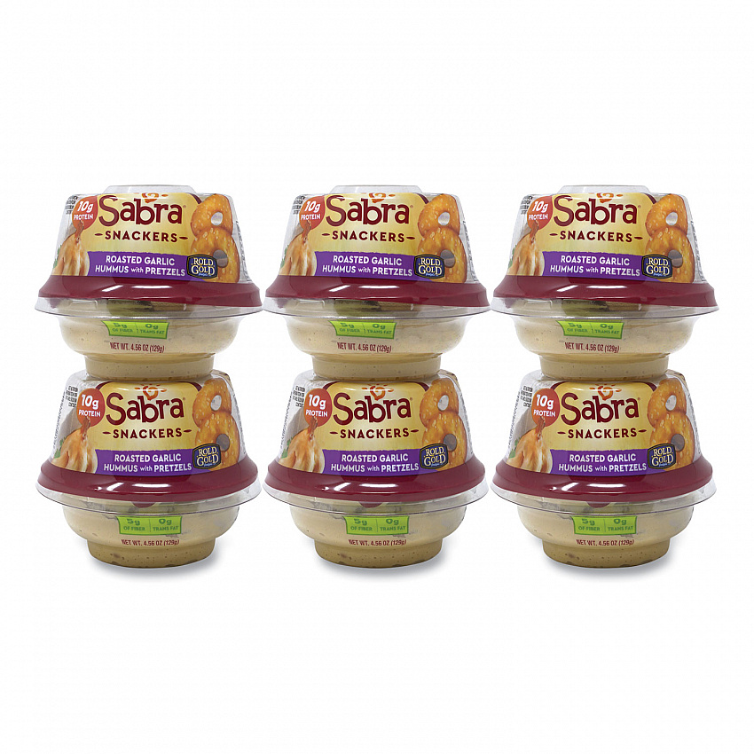Classic Hummus with Pretzel, 4.56 oz Cup, 6 Cups/Pack (90200452)