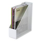 Artistic Urban Collection Punched Metal Magazine File, 3 1/2 x 10 x 11 1/2, White (ART20004WH)