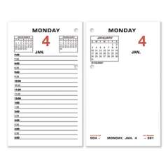 AT-A-GLANCE Two-Color Desk Calendar Refill, 3.5 x 6, White Sheets, 2022 (E01750)