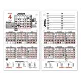 AT-A-GLANCE Burkhart's Day Counter Desk Calendar Refill, 4.5 x 7.38, White Sheets, 2022 (E71250)