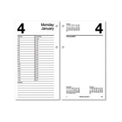 AT-A-GLANCE Large Desk Calendar Refill, 4.5 x 8, White Sheets, 2022 (E21050)