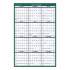 AT-A-GLANCE Vertical Erasable Wall Planner, 24 x 36, White/Green Sheets, 12-Month (Jan to Dec): 2022 (PM21028)