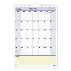 AT-A-GLANCE QuickNotes Wall Calendar, 12 x 17, White/Blue/Yellow Sheets, 12-Month (Jan to Dec): 2022 (PM5228)