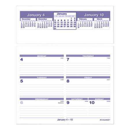AT-A-GLANCE Flip-A-Week Desk Calendar Refill, 7 x 6, White Sheets, 2022 (SW705X50)