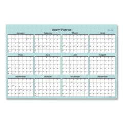 Blue Sky Picadilly Laminated Erasable Wall Calendar, Geometric Artwork, 36 x 24, White/Teal Sheets, 12-Month (Jan-Dec): 2022 (100031)