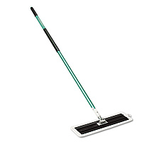 Easy Scrub Flat Mop Tool, 16" Microfiber Head, 54" Green Aluminum Handle (55593)