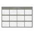 Blue Sky Adrianna Laminated Erasable Wall Calendar, 36 x 24, White/Taupe Sheets, 12-Month (Jan to Dec): 2022 (100032)