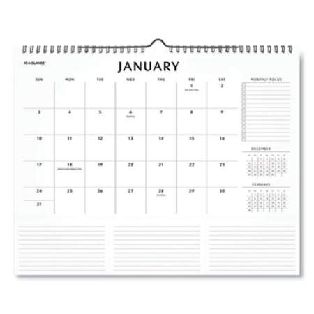 AT-A-GLANCE Elevation Wall Calendar, Elevation Focus Formatting, 15 x 12, White Sheets, 12-Month (Jan to Dec): 2022 (PM75828)