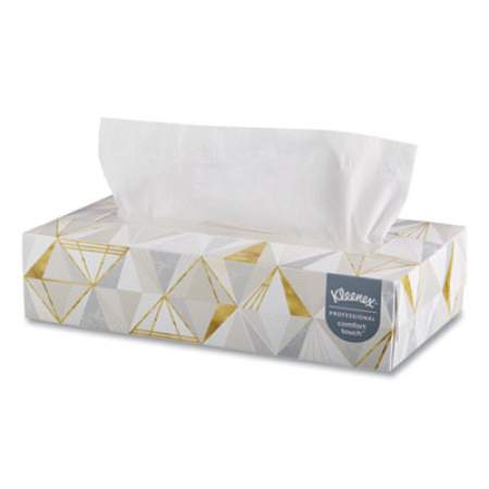 Kleenex WHITE FACIAL TISSUE, 2-PLY, WHITE, POP-UP BOX, 125 SHEETS/BOX (21606)