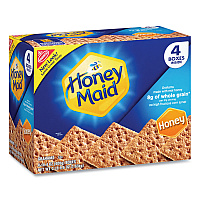Honey Maid Honey Grahams, 14.4 oz Box, 4 Boxes/Pack (22000442)
