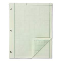 Ampad Evidence Engineer's Computation Pad, 5 sq/in Quadrille Rule, 8.5 x 11, Green Tint, 200 Sheets/Pad (491447)
