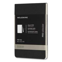 Moleskine PRO Pad, Narrow Ruled, Black Cover, 3.5 x 5.5, 96 Pages (24324081)
