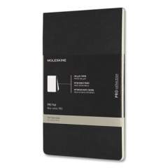 Moleskine PRO Pad, Narrow Ruled, Black Cover, 5 x 8.25, 96 Pages (24324082)