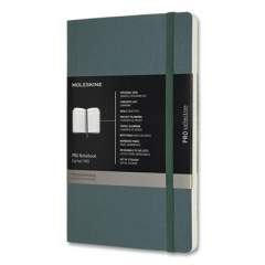 Moleskine Professional Soft Cover Notebook, Narrow Rule, Forest Green Cover, 8.25 x 5 (24328593)