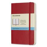 Moleskine Classic Softcover Notebook, 1 Subject, Dotted Rule, Scarlet Red Cover, 5.5 x 3.5 (854627)