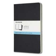 Moleskine Cahier Journal, 1 Subject, Dotted Rule, Black Cover, 8.25 x 5, 3/Pack (719213)