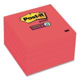 Post-it Notes Super Sticky Notes, 3 x 3, Saffron Red, 90 Sheets/Pad, 8 Pads/Pack (6545SSRR)